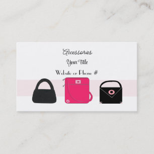 Carte de visite pour créateur de sacs à main Acces