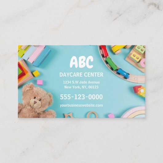 Carte de visite pour crèche de luxe (Devant)