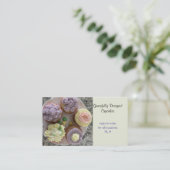 Carte de visite pour cupcakes décorés avec goût (Debout devant)