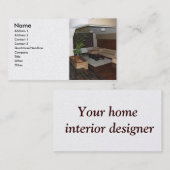 Carte de visite pour décorateurs (Devant / Derrière)