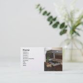 Carte de visite pour décorateurs (Debout devant)