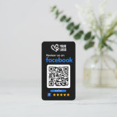 Carte de visite pour demande d'avis Facebook pour (Debout devant)