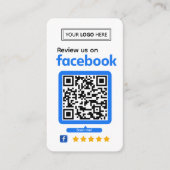 Carte de visite pour demande d'avis sur Facebook (Devant)