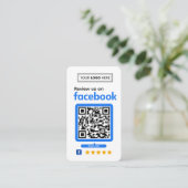 Carte de visite pour demande d'avis sur Facebook (Debout devant)