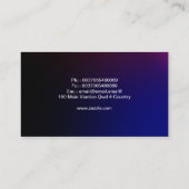 carte de visite pour des affaires (Dos)