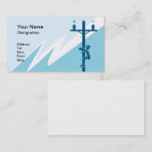 Carte de visite pour des affaires électriques (Devant / Derrière)