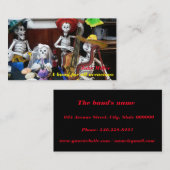 Carte de visite pour des bandes (Devant / Derrière)