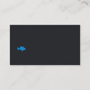 carte de visite pour des fruits de mer, aquarium,