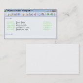 Carte de visite pour des programmeurs, lotisseurs (Devant / Derrière)
