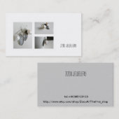 Carte de visite pour des vendeurs de bijoux, (Devant / Derrière)