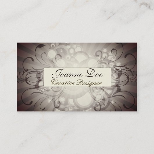 Carte de visite pour designer créatif (Devant)