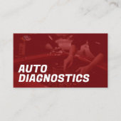Carte de visite pour diagnostic automobile (Devant)