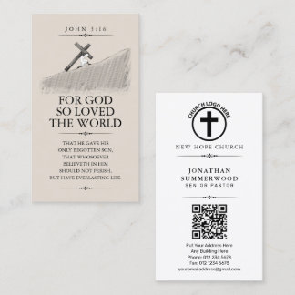 Carte De Visite Pour Dieu A Tant Aimé Le Monde | Thème Biblique