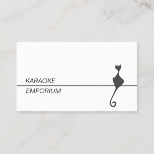 Carte de visite pour divertissement pour chat