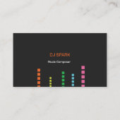 Carte de visite pour DJ Business (Dos)