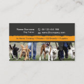 Carte de visite pour dresseur de chiens (Dos)