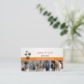 carte de visite pour dresseurs de chiens (Debout devant)
