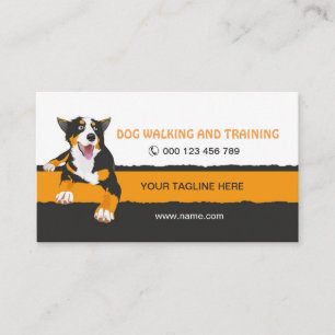 carte de visite pour dresseurs de chiens