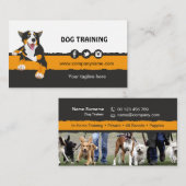 carte de visite pour dresseurs de chiens (Devant / Derrière)