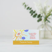 carte de visite pour enfants (Debout devant)