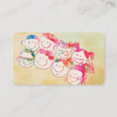 Carte de visite pour enfants sympa (Dos)