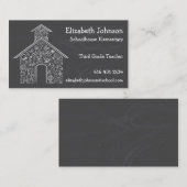 Carte de visite pour enseignants (Devant / Derrière)