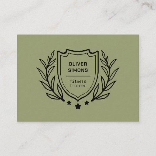 Carte de visite pour entraîneur de fitness (Devant)