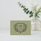 Carte de visite pour entraîneur de fitness (Debout devant)