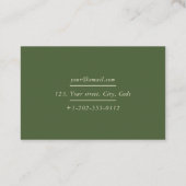 Carte de visite pour entrepreneur de jardinage ama (Dos)