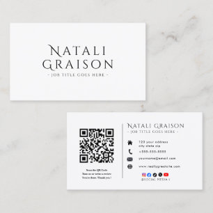 Carte de visite pour entrepreneur Moderne et pro
