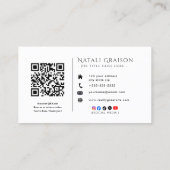 Carte de visite pour entrepreneur | Moderne et pro (Dos)
