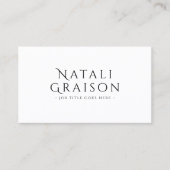 Carte de visite pour entrepreneur | Moderne et pro (Devant)