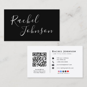 Carte de visite pour entrepreneur Moderne et pro