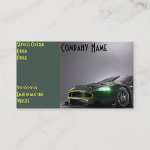 Carte de visite pour entreprise automobile personn