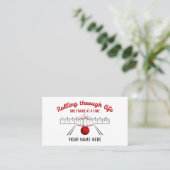 Carte de visite pour entreprise de bowling Rolling (Debout devant)