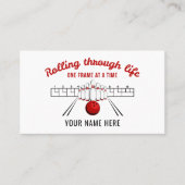 Carte de visite pour entreprise de bowling Rolling (Devant)