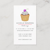 Carte de visite pour entreprise de catering alimen (Dos)