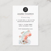 Carte de visite pour entreprise de catering d'évén (Dos)