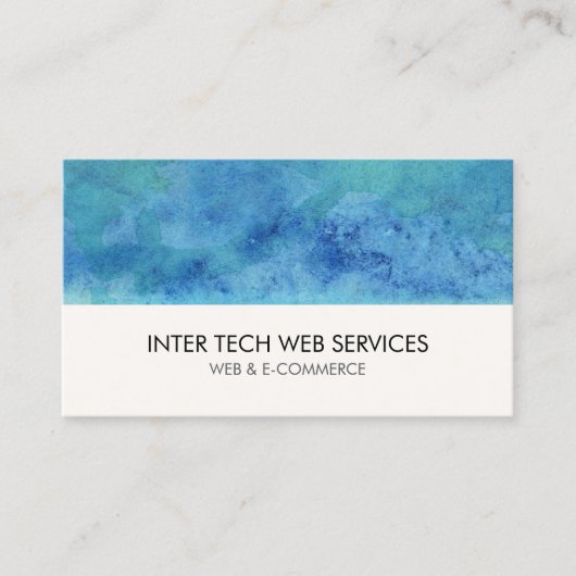 Carte de visite pour entreprise de conception web (Devant)