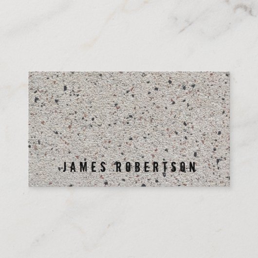 Carte de visite pour entreprise de construction. (Devant)