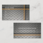 Carte de visite pour entreprise de construction (Devant / Derrière)