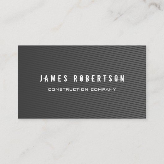 Carte de visite pour entreprise de construction. (Devant)