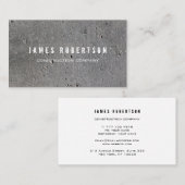 Carte de visite pour entreprise de construction. (Devant / Derrière)