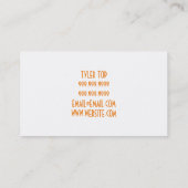 Carte de visite pour entreprise de construction de (Dos)