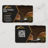 Carte de visite pour entreprise de construction pe (Devant / Derrière)
