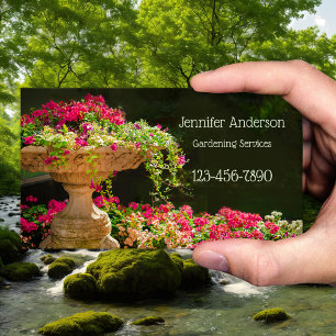 Carte de visite pour entreprise de jardinage Fonta