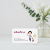 Carte de visite pour entreprise de modifications (Debout devant)