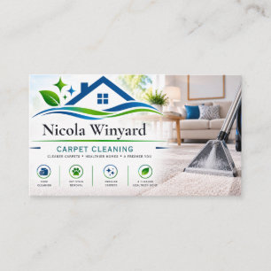 Carte de visite pour entreprise de nettoyage de ta