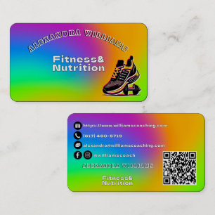 Carte de visite pour entreprise de nutrition et de