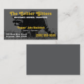 Carte de visite pour entreprise de piégeage d'anim (Devant / Derrière)